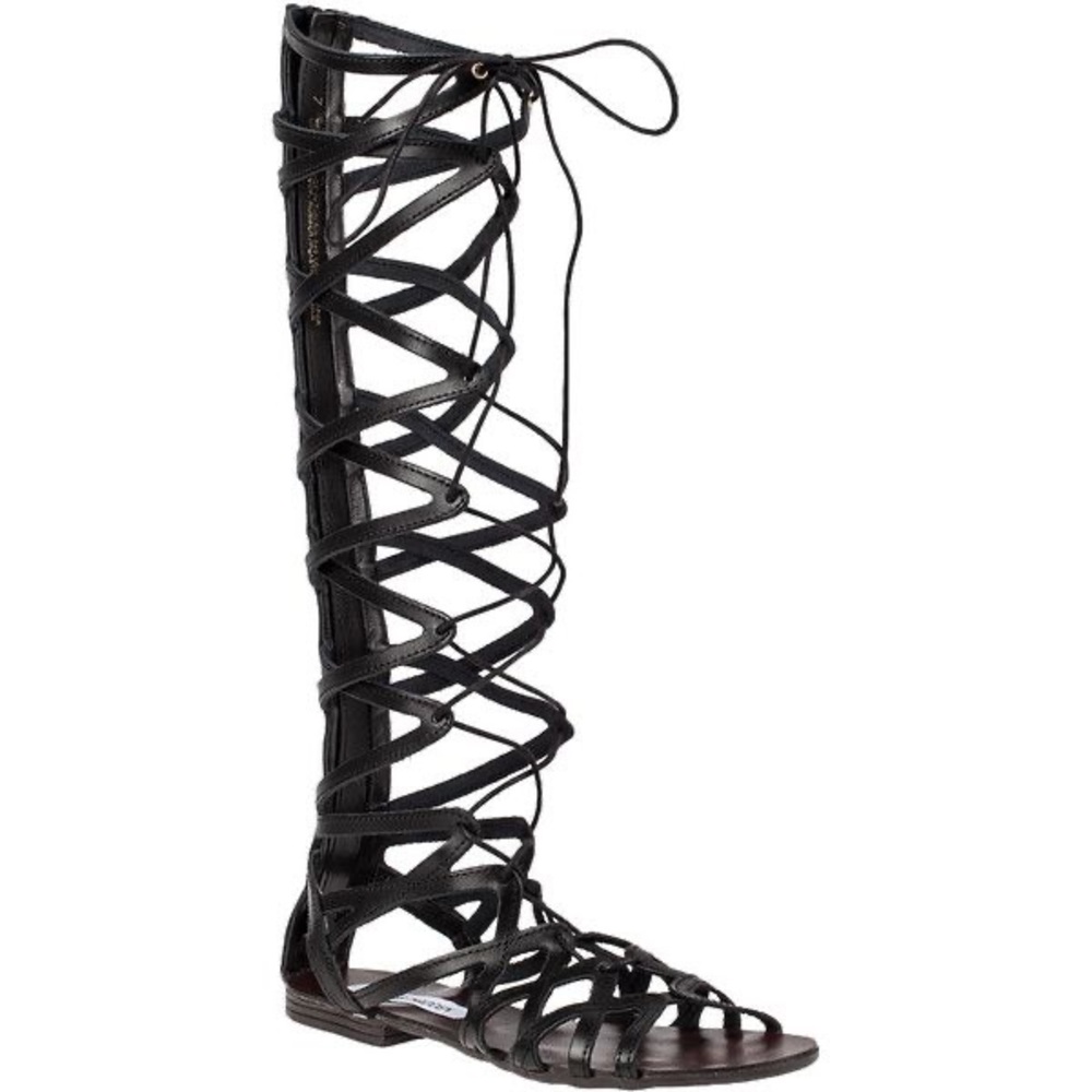 Steve Madden Hercules Black Gladiator Sandals - 7